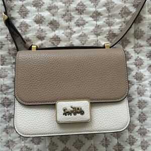 Coach small taupe bag